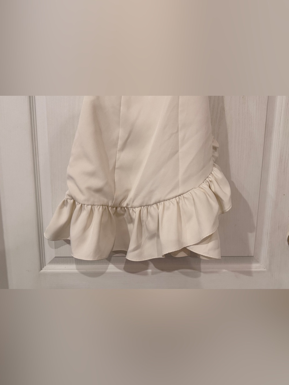 DO+BE White  One-Shoulder Ruffle Mini Dress - Picture 3 of 6
